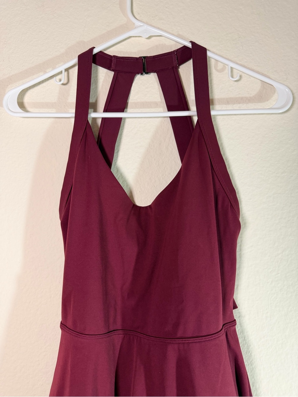 Halara Easy Peezy Cloudful Tennis Dress Wine Built In Shorts Size M - Picture 7 of 8